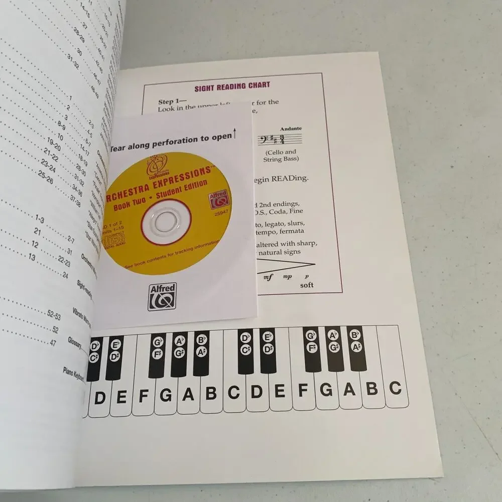 Orchestra Expressions, Book 1,2 Student Edition: Violin, Lot Of 2 Book Audio CD